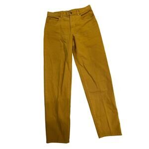 Versace Mustard Flare & Wide Leg Jeans